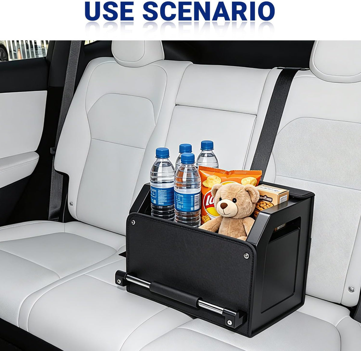 Trunk Organizer for SUV Leather Car Storage Trunk Organizer
