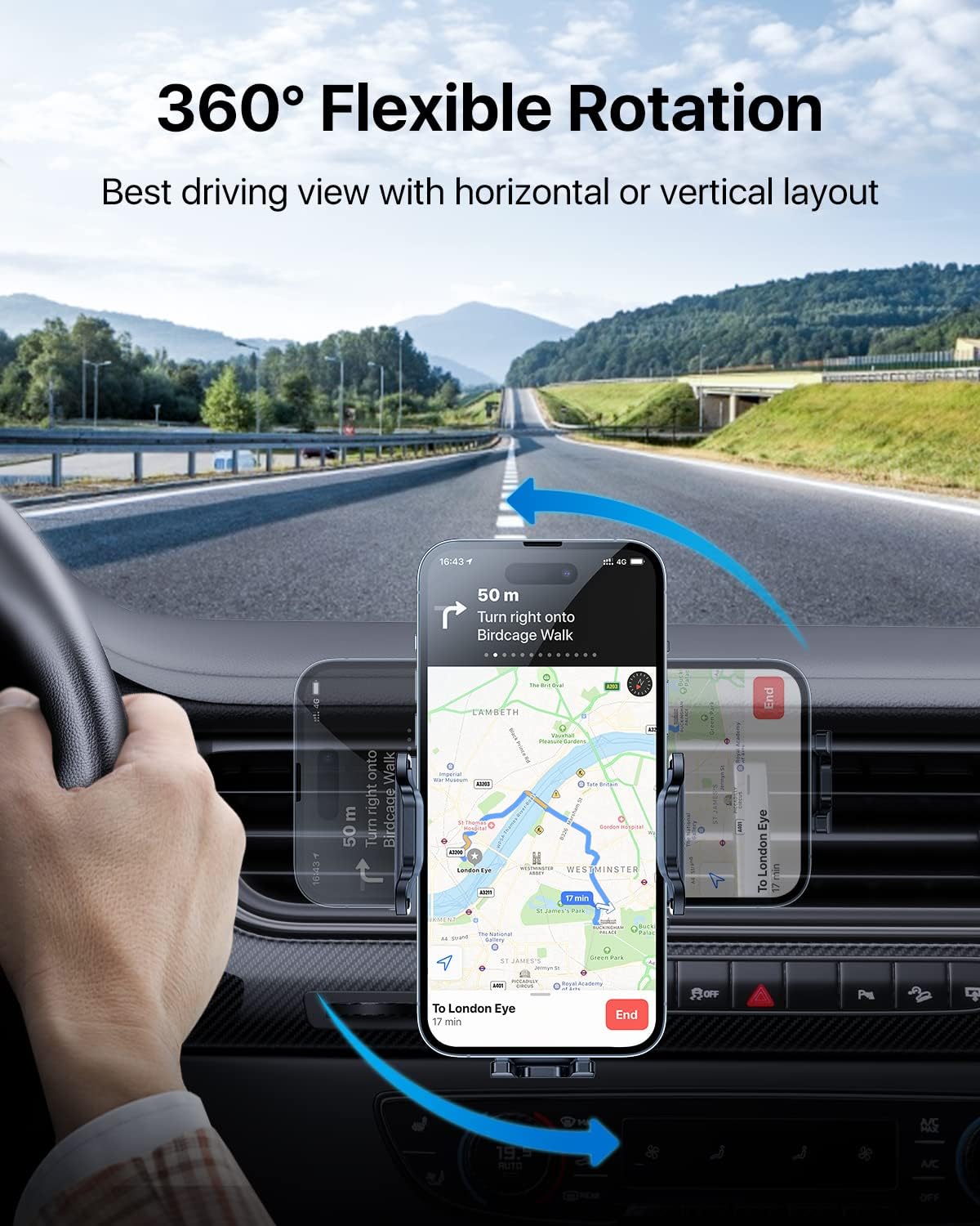 andobil Upgrade Phone Holders for Your Car Vent Sturdiest Car Phone Holder