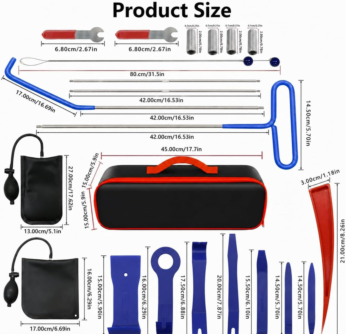 26-Piece Car Tool Kit, Auto Repair Set with Bag