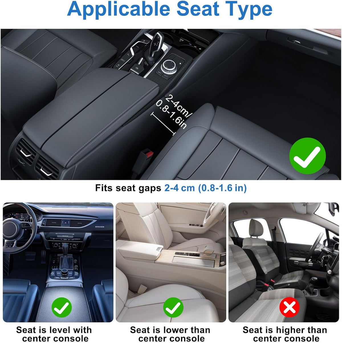 EEEKit Extra Cup Holder for Car: Seat Wedge Car Cup Holder Organizer