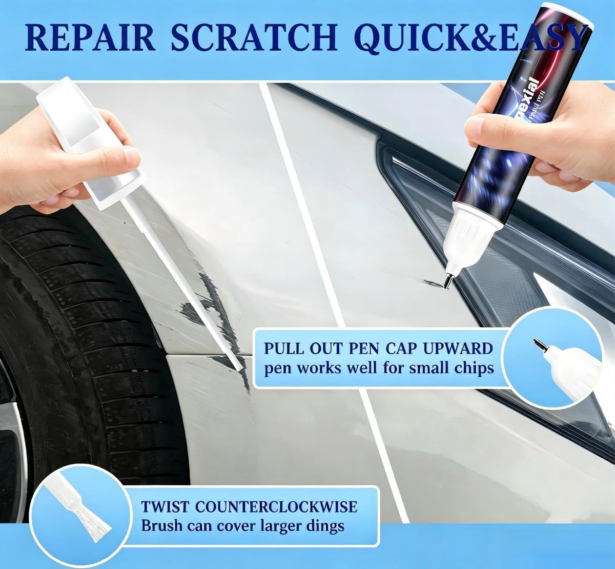 Platinum White Pearl(NH-883P) Touch up Paint for Honda OEM Color Match