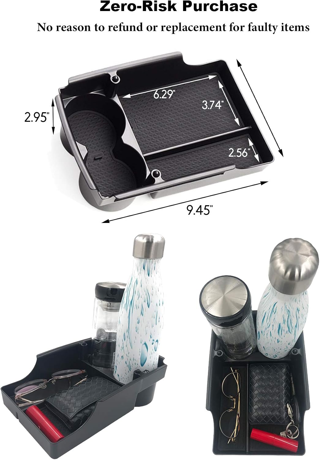 Jaronx Compatible with Tesla Model X/S Center Console Organizer 2016-2021