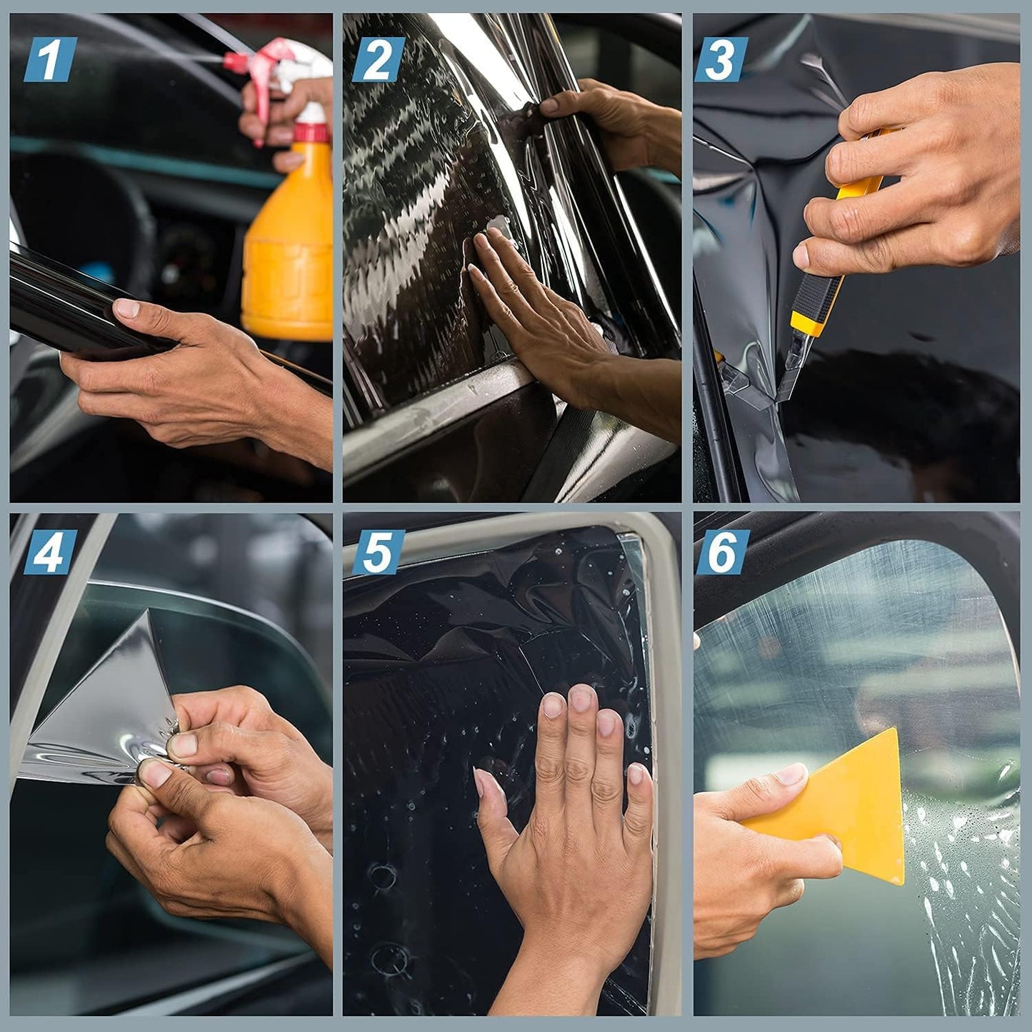 Window Tint Film for Cars, Ceramic Window Tints, Blocks 99% UV & IR Rays, Heat Resistant Anti Glare Film for Windshield, Scratch Resistant Sun Shade Auto Tint Roll 20% VLT 24In x 25Ft