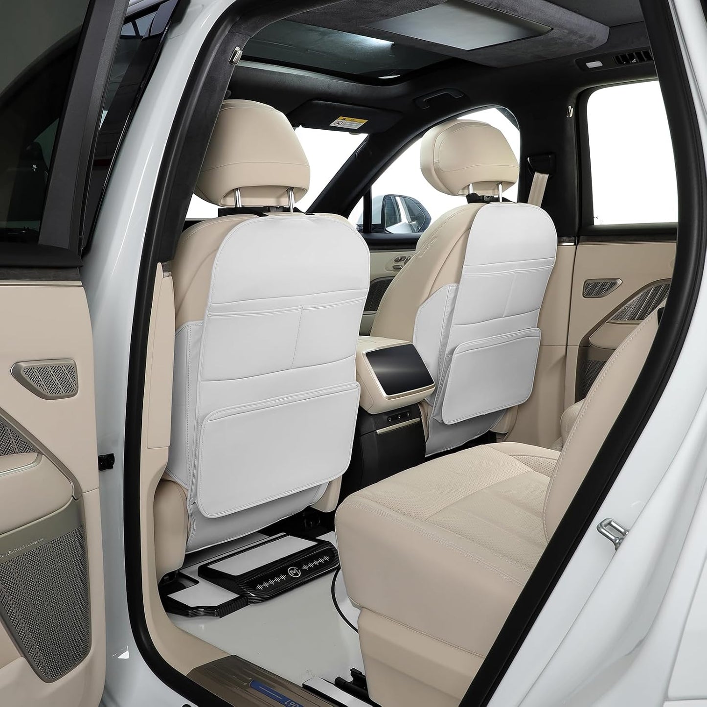 TAIKOO Seat Back Protector,Shields Seat Backs From Kicks and Adds Storage | kick mats back seat protector easy to install and clean, well-crafted, sturdy, durable and stylish.2 Pack