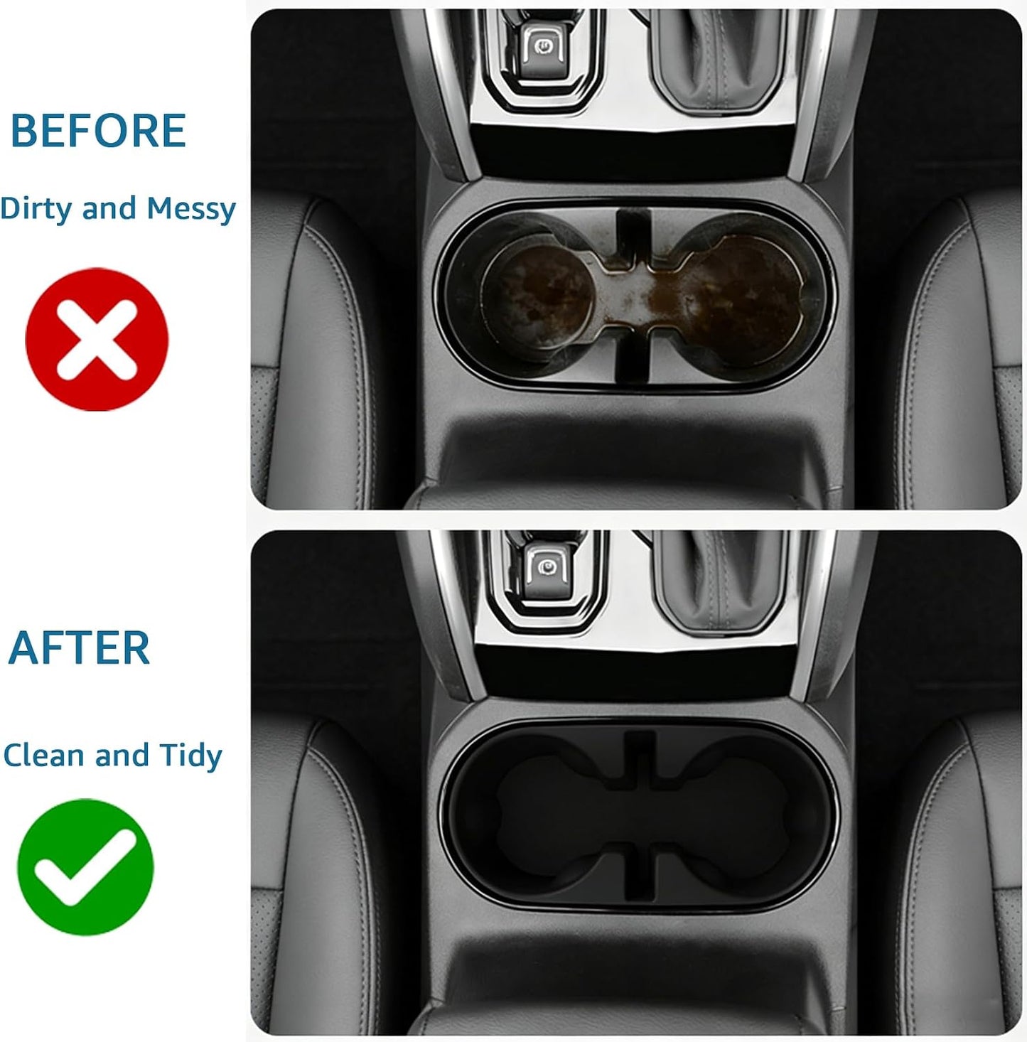 Center Console Silicone Cup Holder Inset for 2026 2025 2024 2023 Chevy Colorado GMC Canyon Interior Accessories Drink Holder Organizer Protector