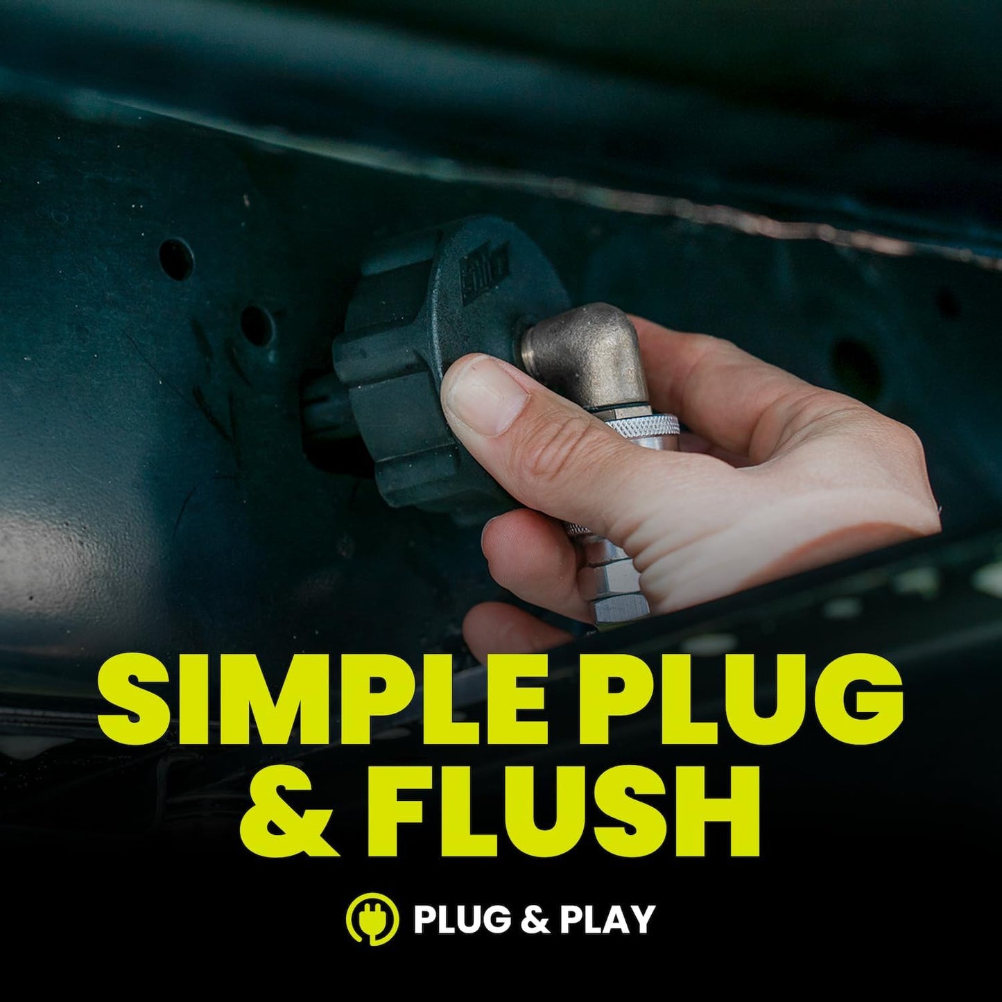 Magnetic Chassis Flusher with Hose - Underbody Chassis Flush for Off-Road Vehicles, Undercarriage Chassis Cleaner, Offroad Car &amp; Truck Rust &amp; Salt Protection, Garden Hose Chassis Nozzle Kit