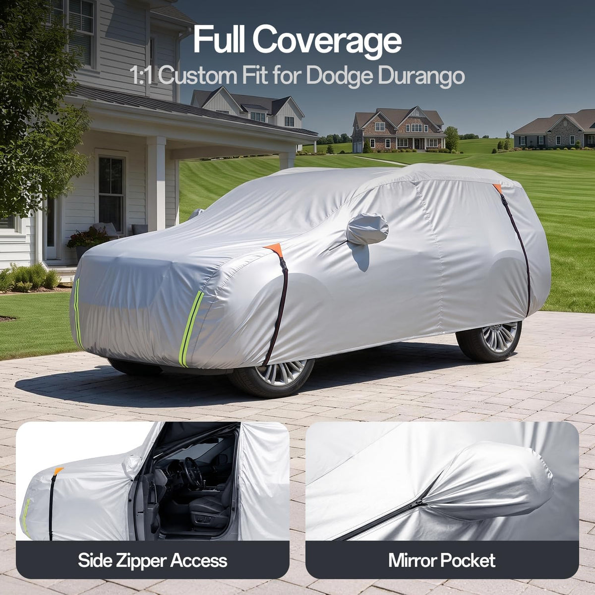 for Dodge Durango Car Cover 2004–2026, 100% Waterproof All-Weather