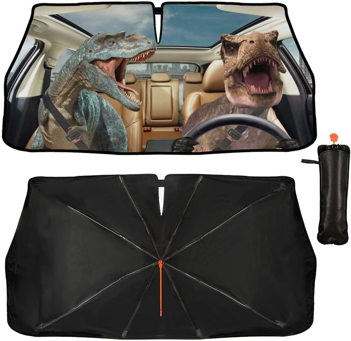 Socira Car Windshield Sun Shade Umbrella Sunshade for Car Windshield