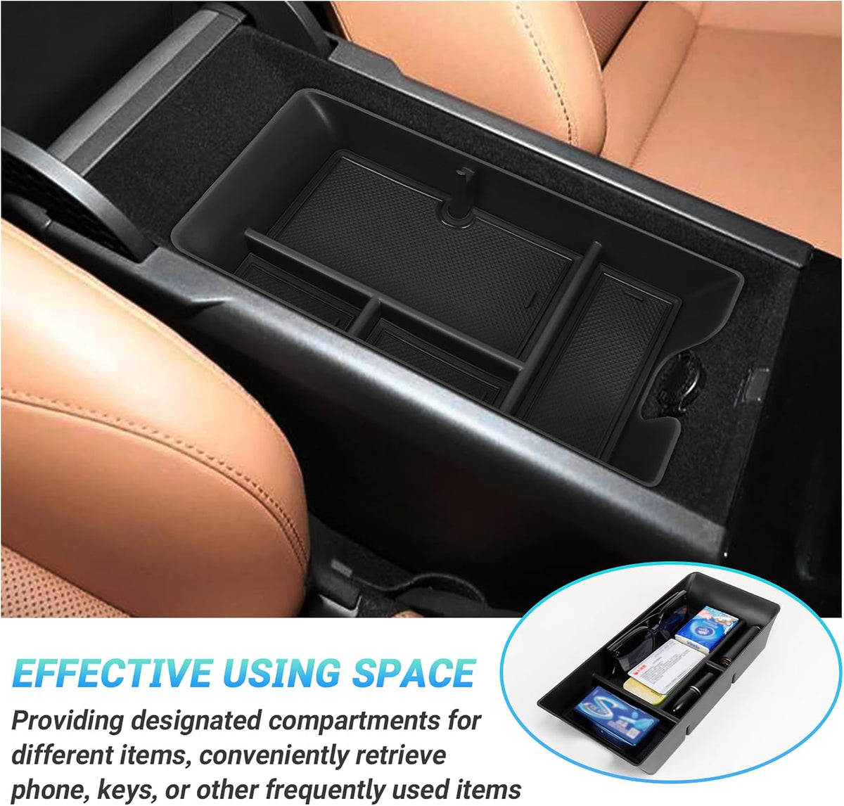Center Console Organizer Set for 2025-2026 Toyota Camry