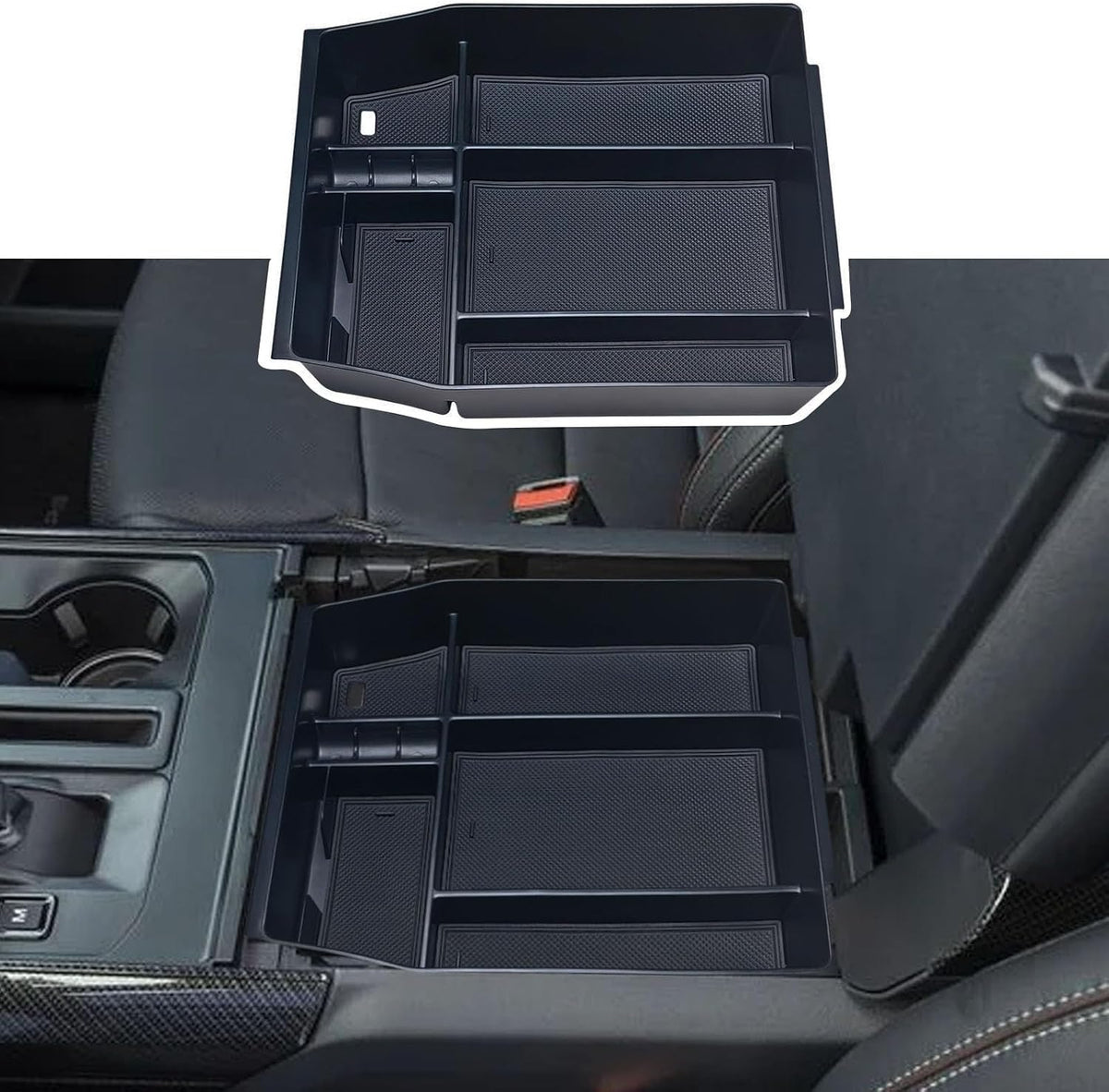 Zxiaochun Center Console Organizer for 2021-2024 Ford F150 Accessories