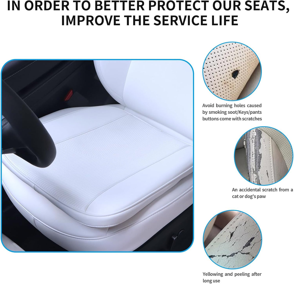 1 Pack Seat Cushion for Tesla Model Y 3 S X Accessories