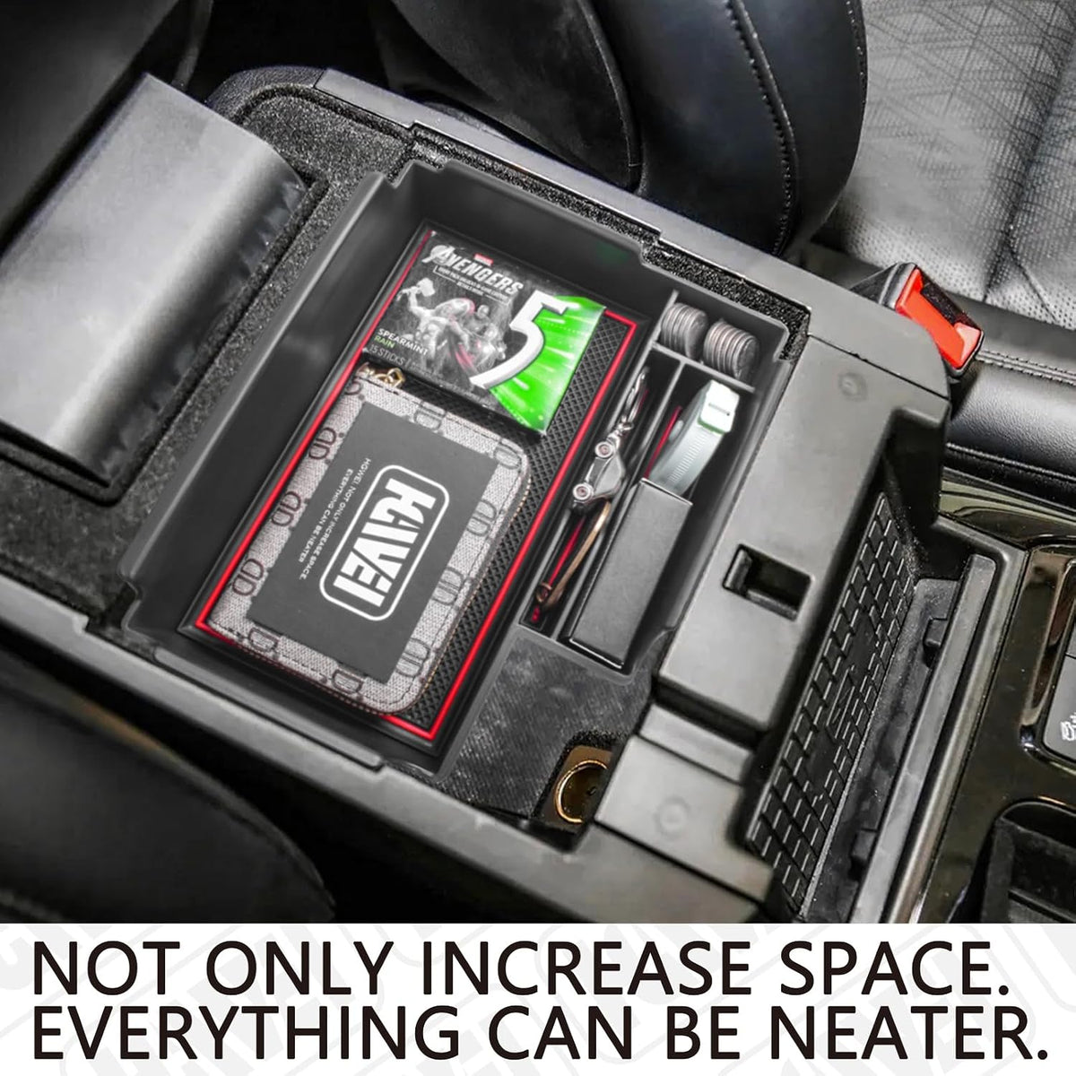 HGWEI Center Console Organizer for Ford Explorer 2020-2025 2026 Accessories