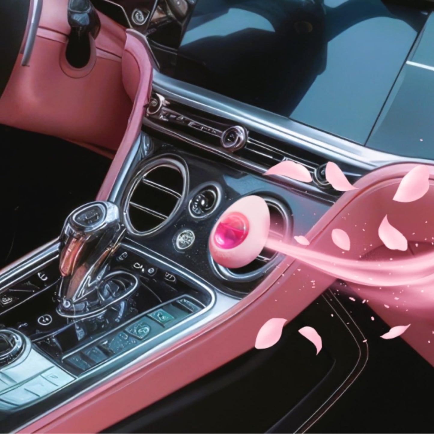 Air Jungles Car Air Freshener Vent Clip 6 Ct, Honey Peach Scent | Pink Edition, Long-Lasting Sweet Fruit Fragrance & Odor Eliminator for Car Interiors, 4 mL Each, Lasts Up to 180 Days