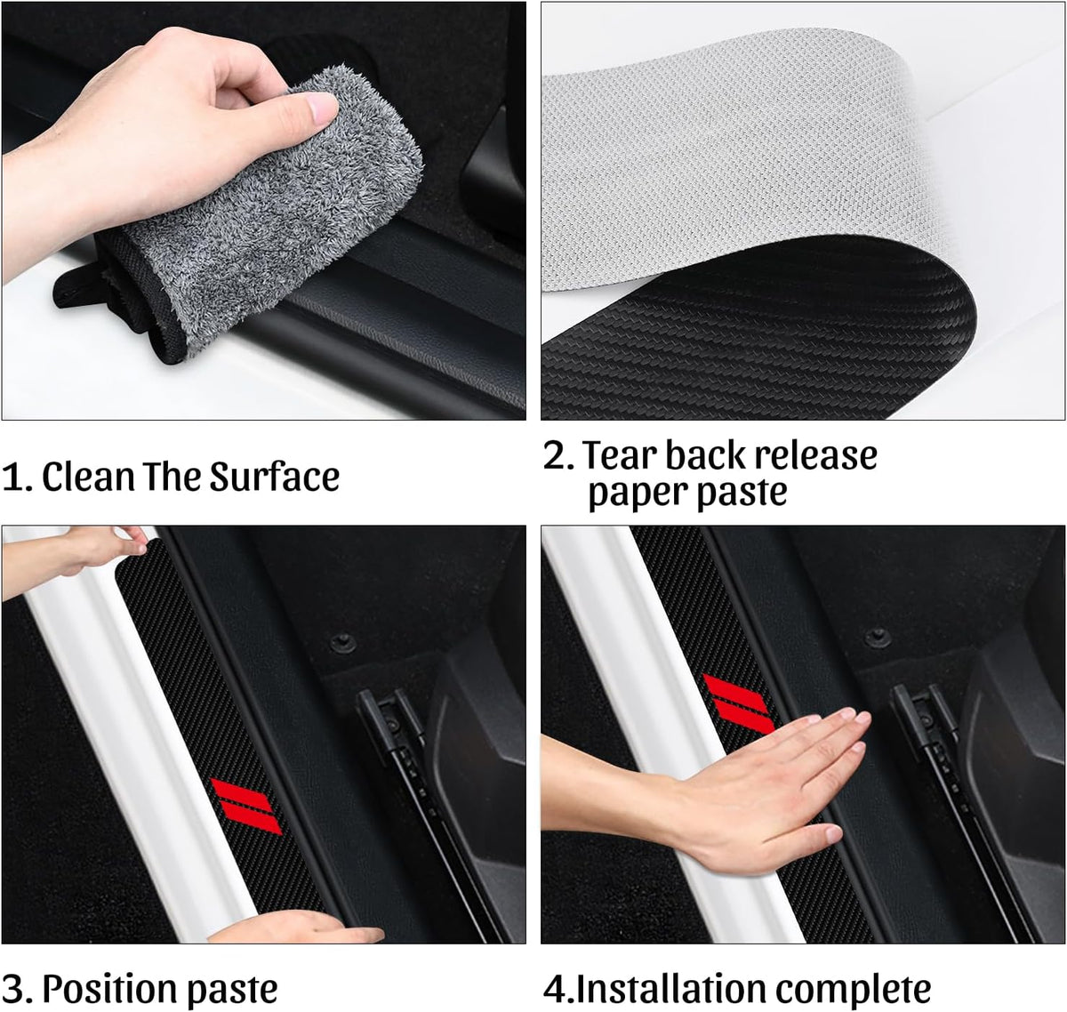 Car Door Sill Protector Fits for Dodge Charger Challenger Durango
