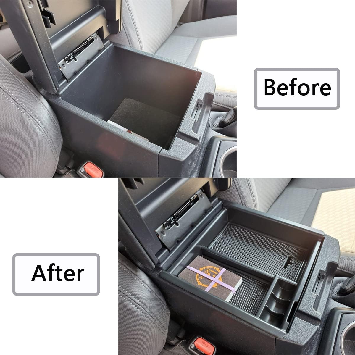 Center Console Organizer for 2016-2023 Toyota Tacoma Armrest Storage Box