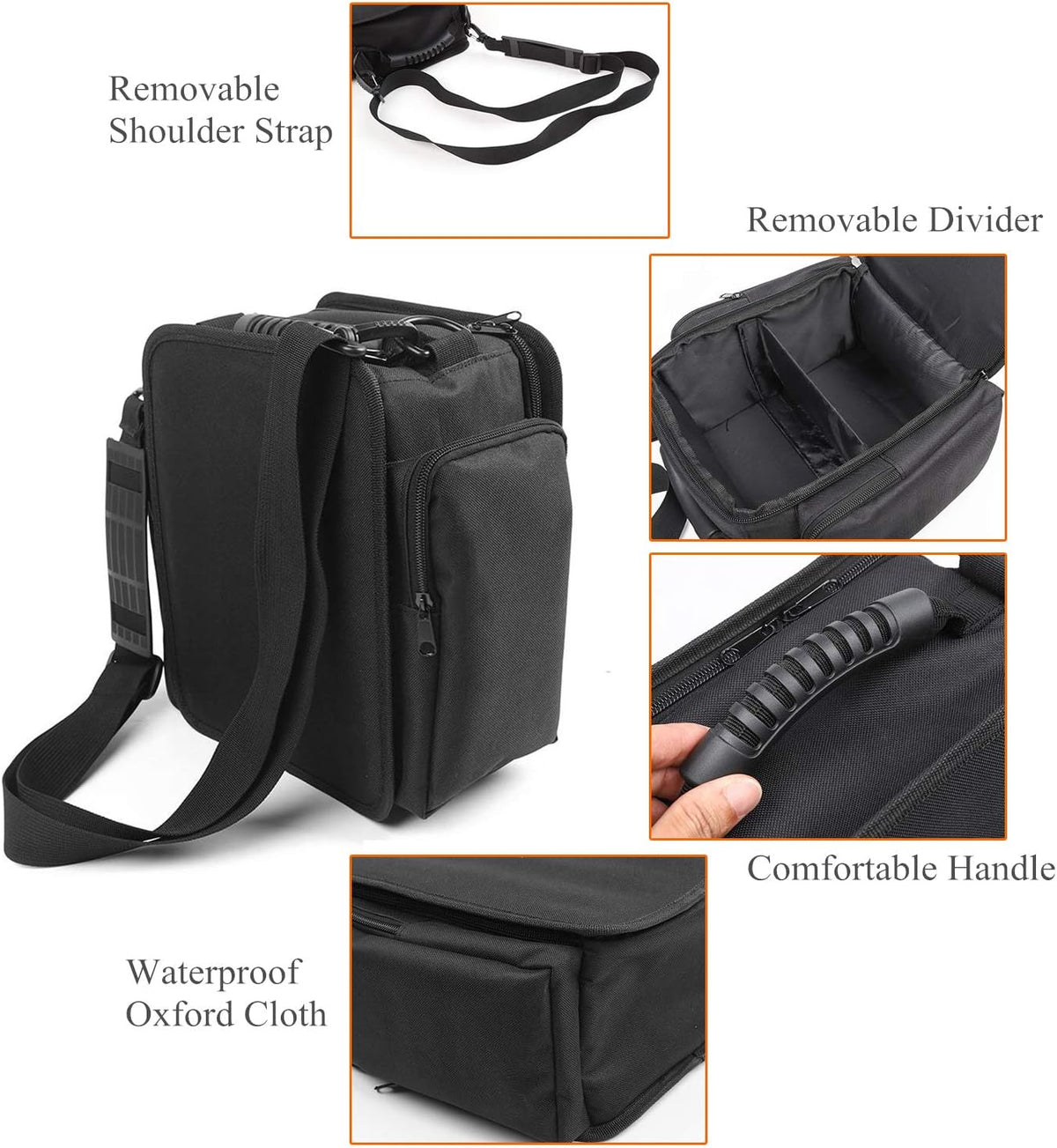 YOCTM Under Seat Organizer for 2007-2025 Jeep Wrangler JK JL JLU 4XE Sports Rubicon Gladiator JT Backseat Rear Under Seat Storage Bags Black Portable Storage Tool Kits Pocket…