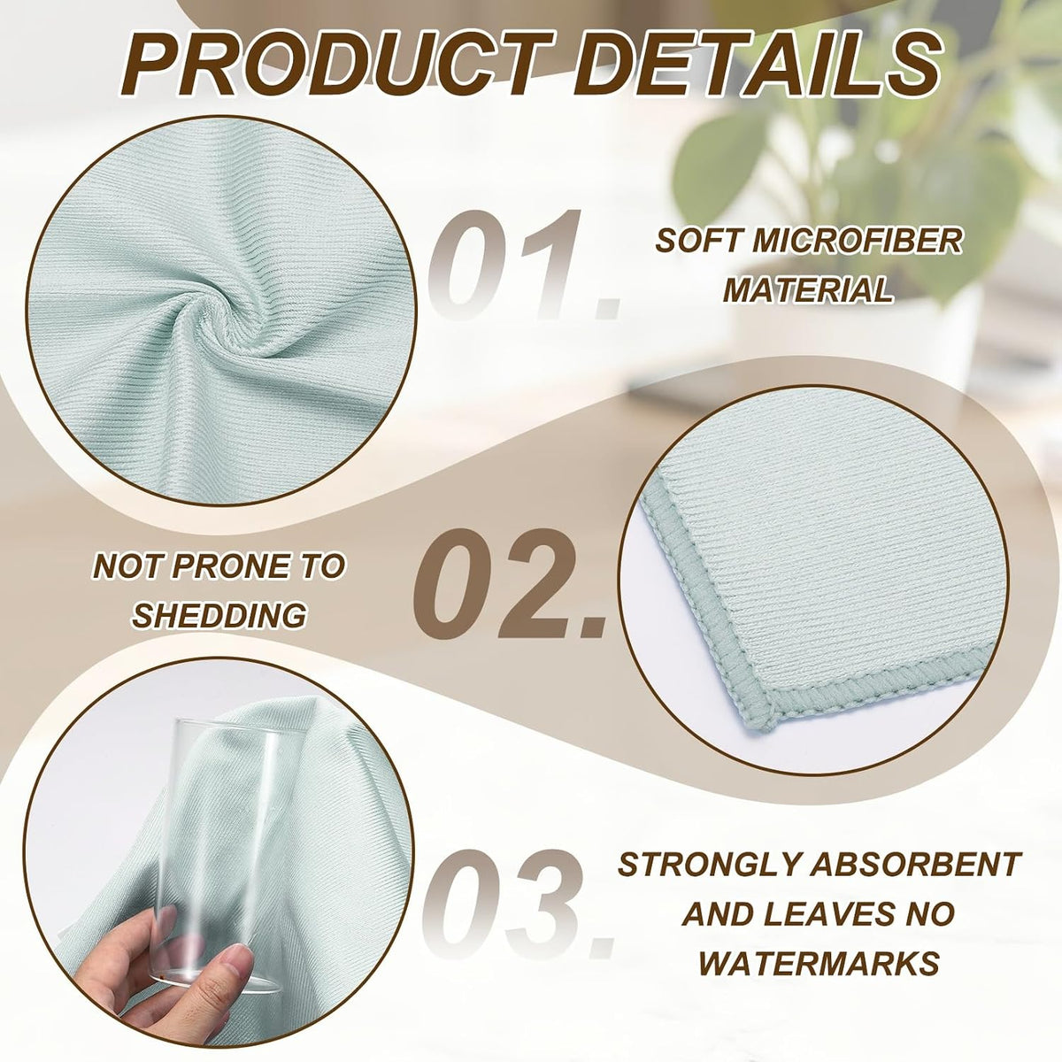uxcell 2Pcs Glass Polishing Cloth, 23.6x15.7 Microfiber Cleaning Cloths Lint & Streak Free Quickly Drying Towels for Glassware, Cars, Glasses, Phone Screens, Sunglasses, Gray
