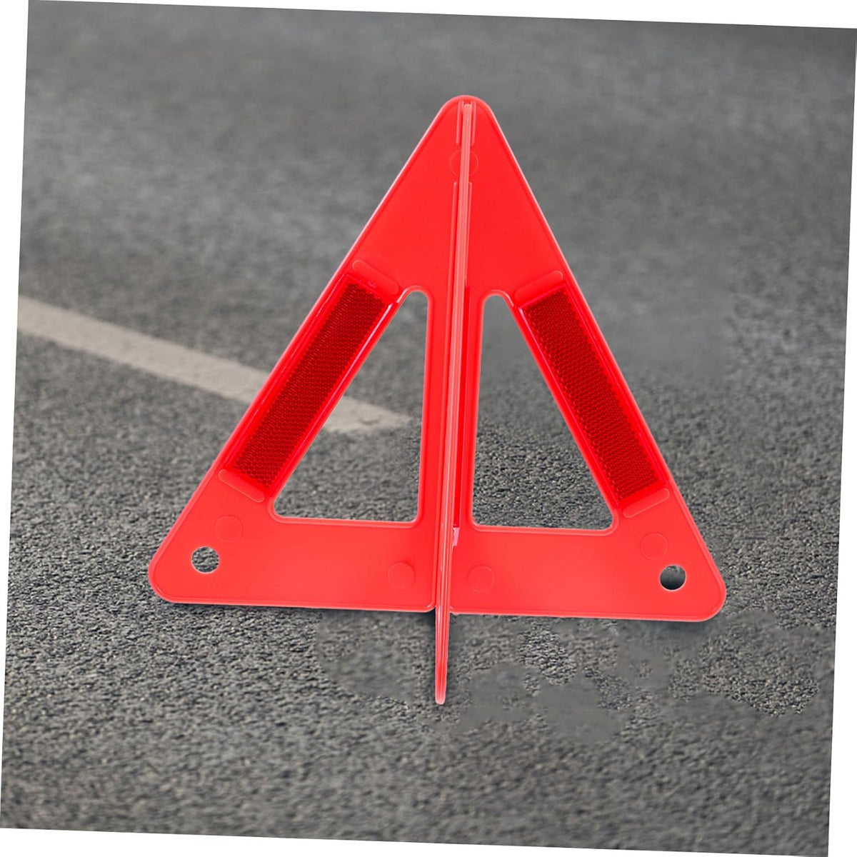 Foldable Reflective Warning Triangle Sign, PVC Roadside Safety