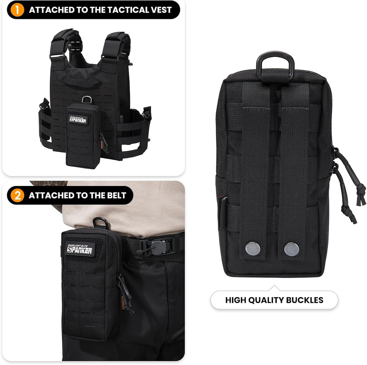 EXCELLENT ELITE SPANKER Tactical MOLLE Pouch EDC Utility Pouches