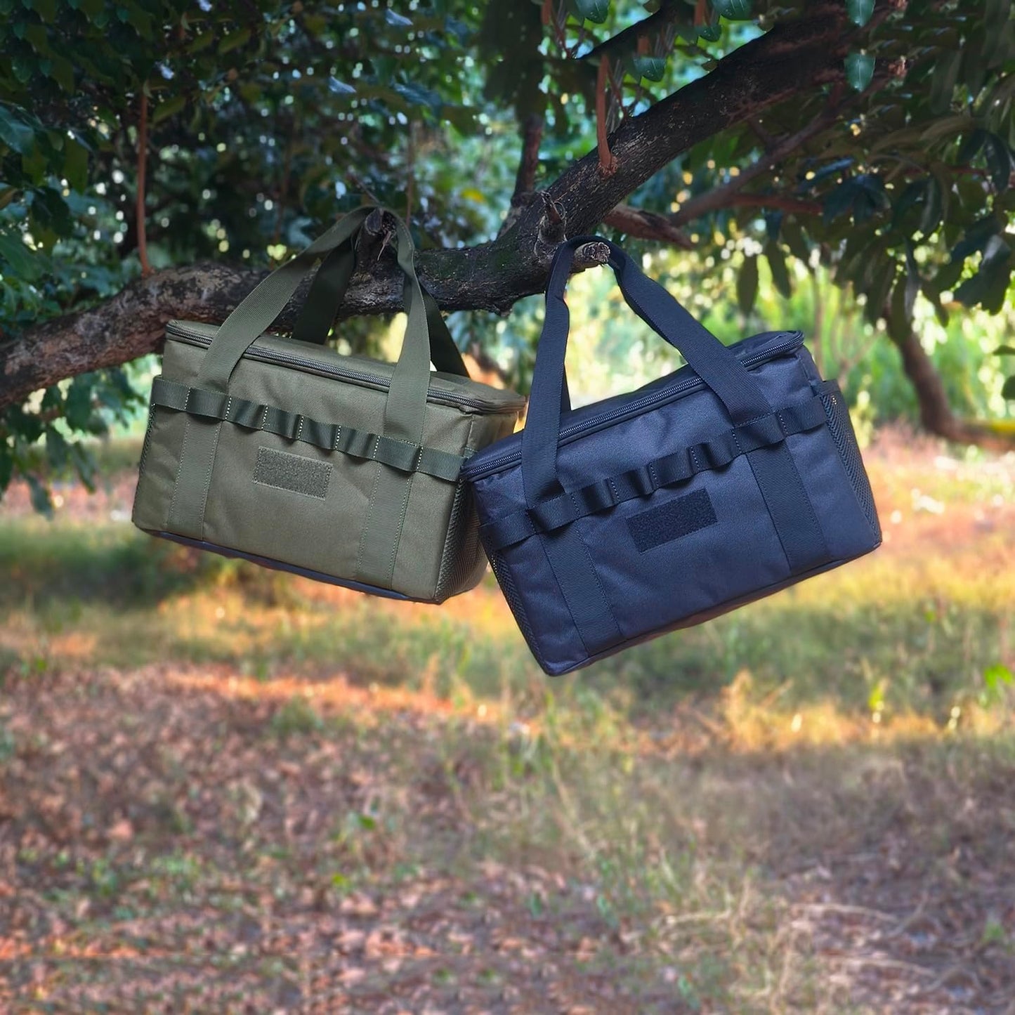 Tactical Camping Storage Bag 14L Tactical Utility Tote Bag Camping Cookware Organizer Trunk Organizer