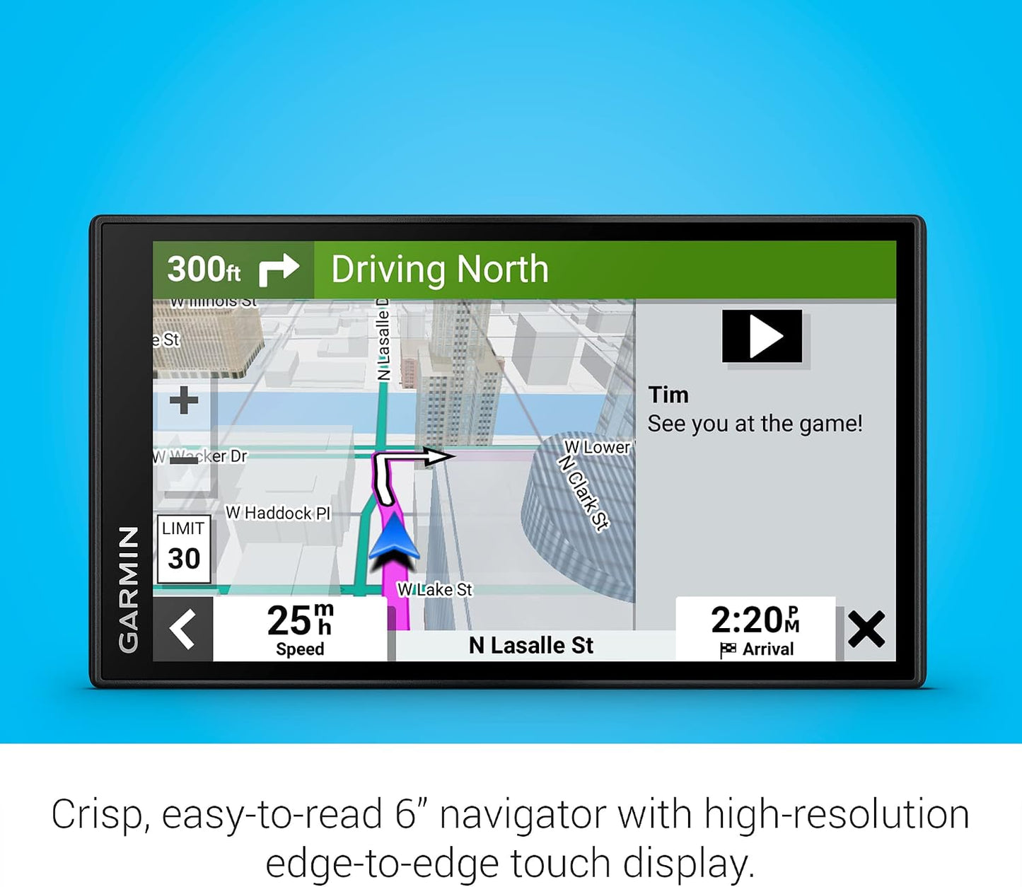 Garmin DriveSmart 66, 6-inch Car GPS Navigator with Bright, Crisp High-Resolution Maps and Garmin Voice Assist
