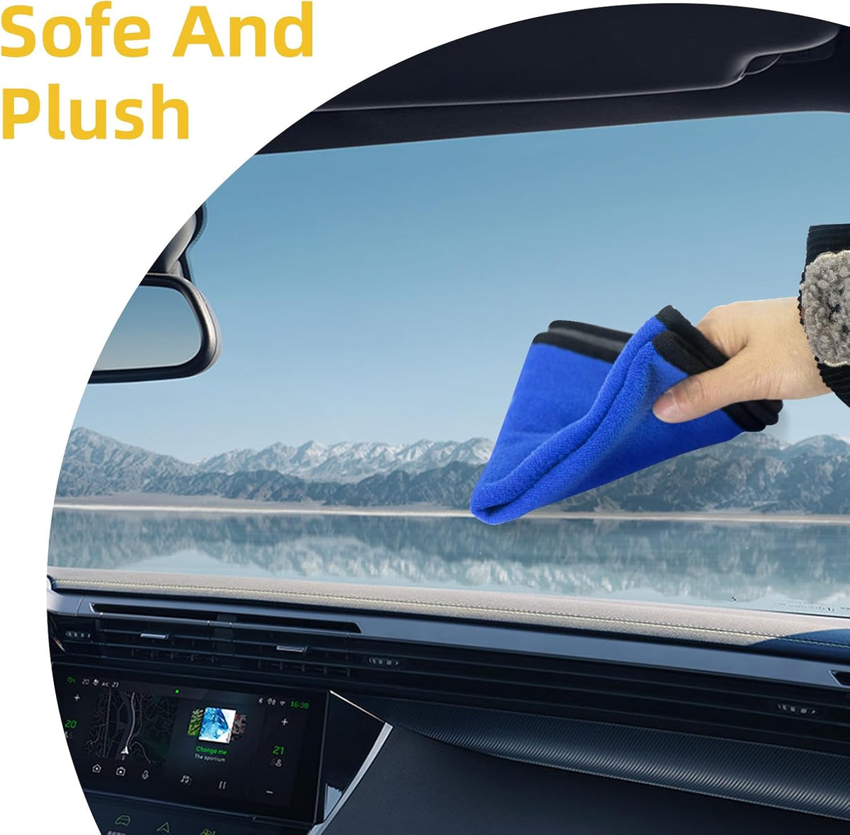 Gusil 8PCS Car Interior Detailing Kit, Dash Duster for Car Interior Detail Brush with Car Cleaning Gel Automotive Detailing Supplies Kit for Auto, Truck, SUV, RV - Car Gifts for Women
