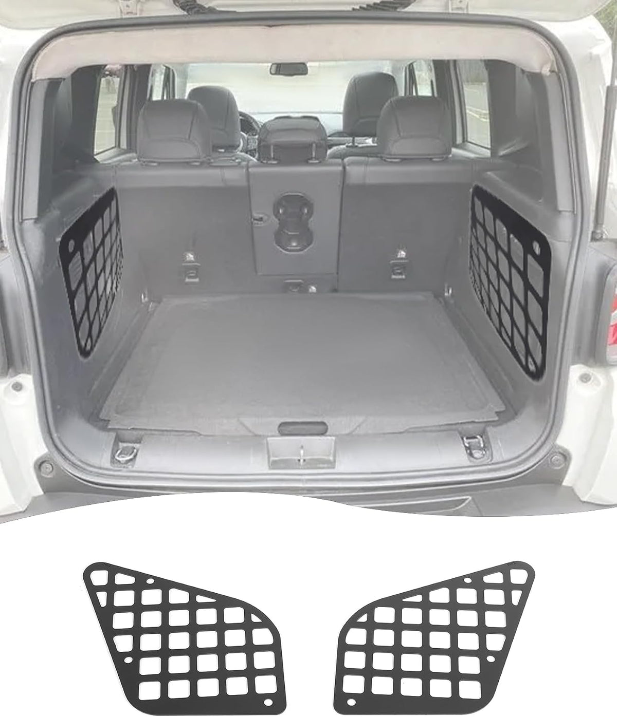 For Renegade Rear Trunk Expansion Luggage Rack Cargo Shelf Molle Panel for Jeep Renegade 2015+ Modular Storage Panel System Racks Accessories
