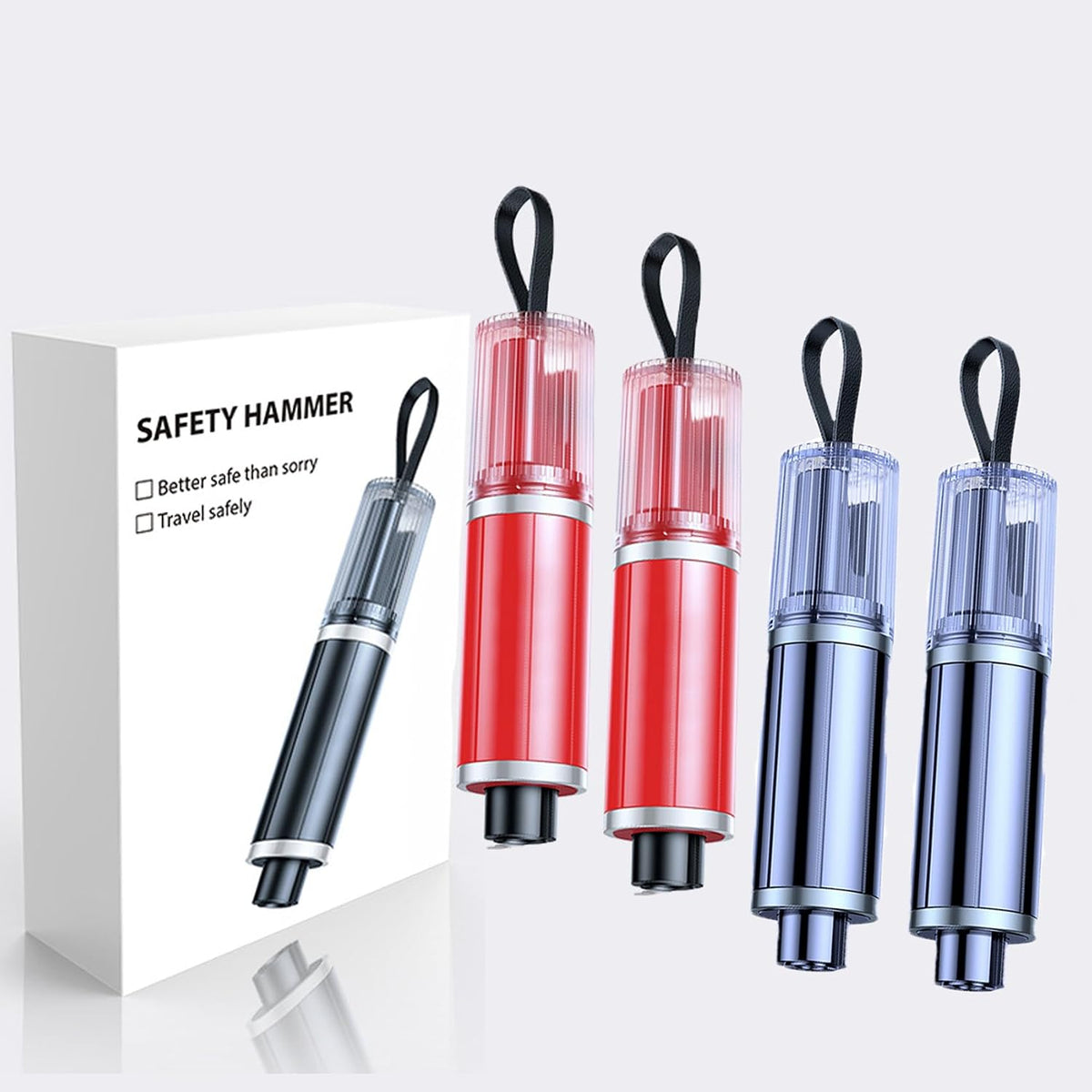 Safe Hammer Car Escape Tool and Seatbelt Cutter (4PCS-C)