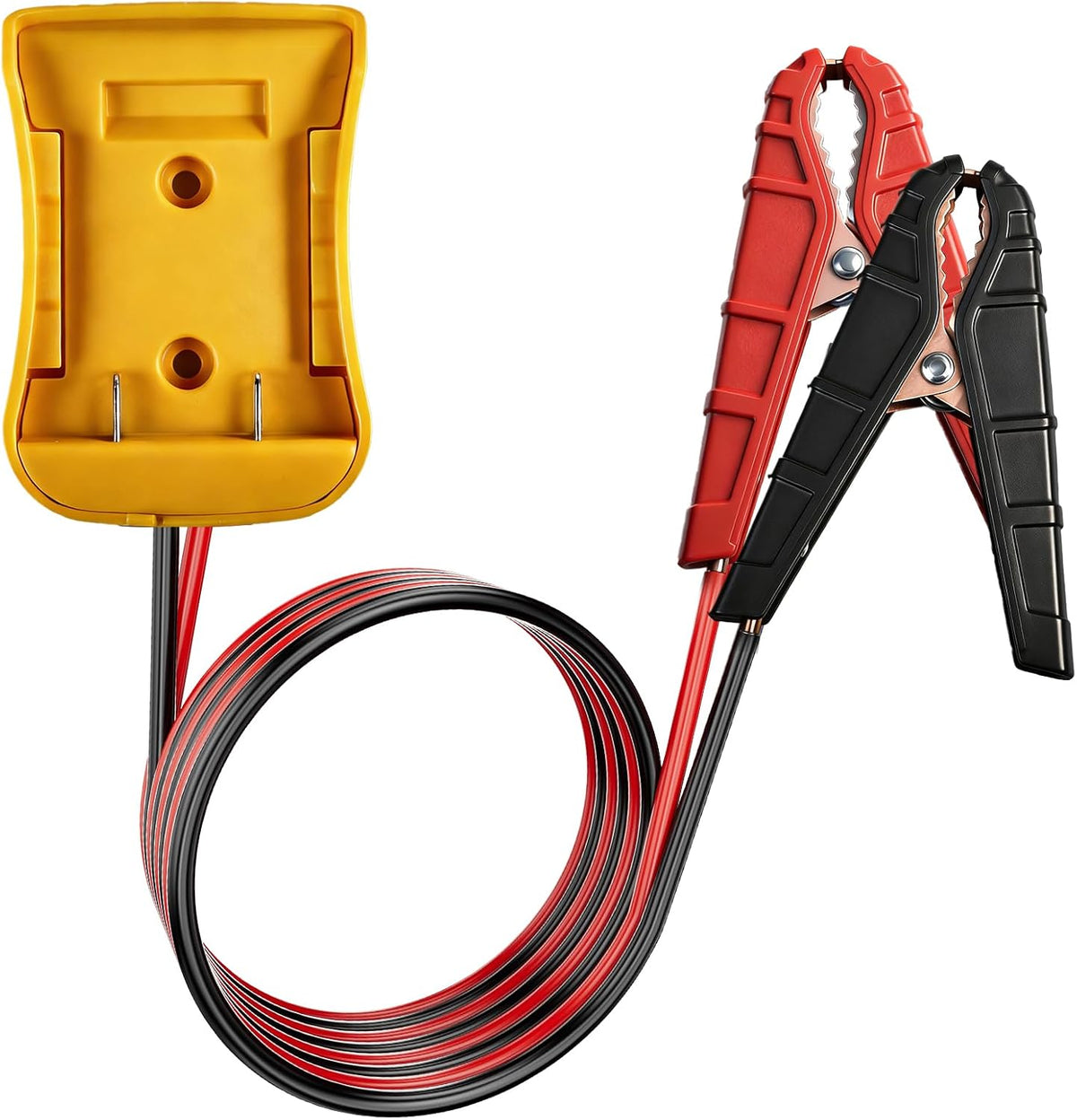 Jumper Cables for Car with Adapter for De.Walt 20V Battery, 2FT 8AWG
