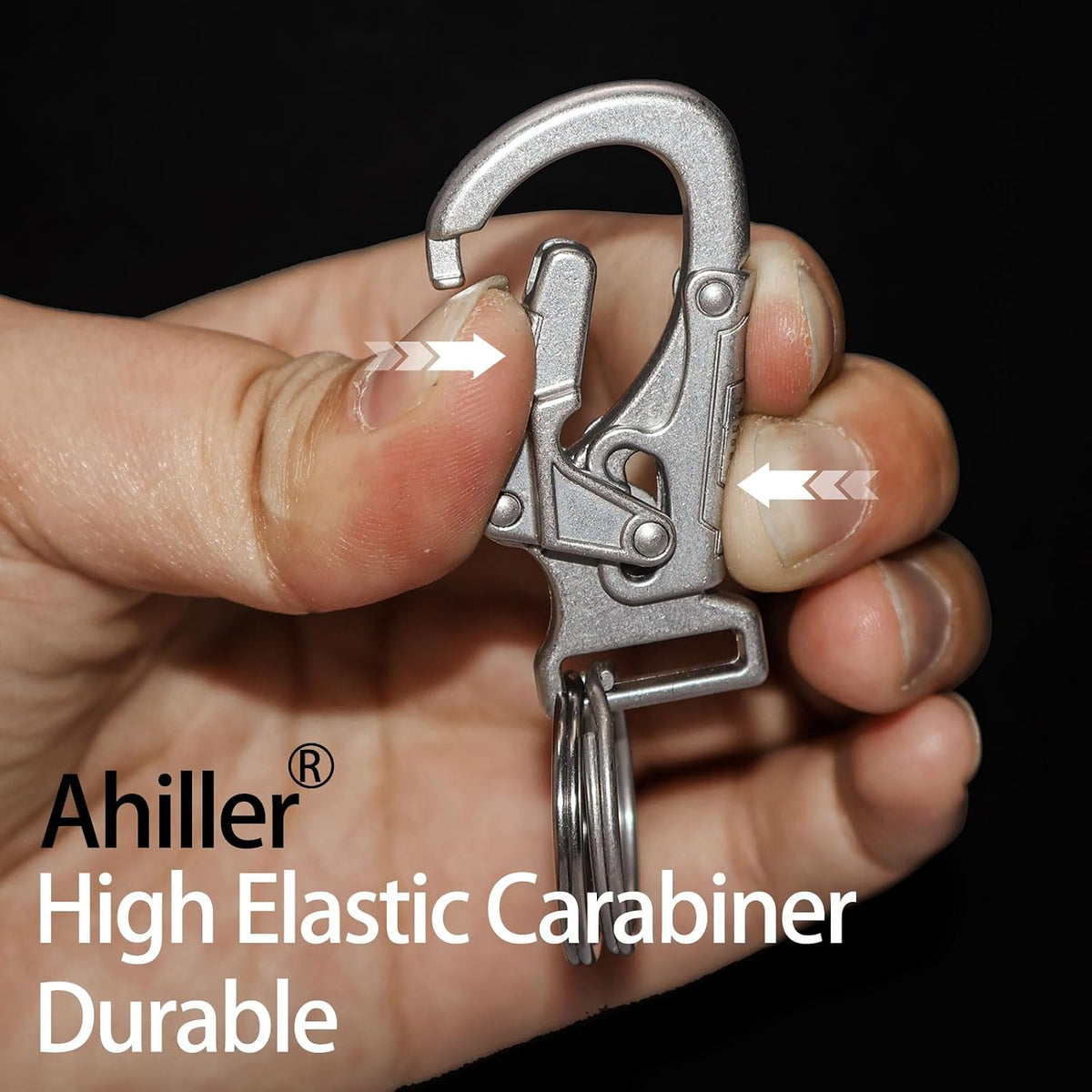 Ahiller Carabiner Clip, Dual Lock Keychain for Daily Use