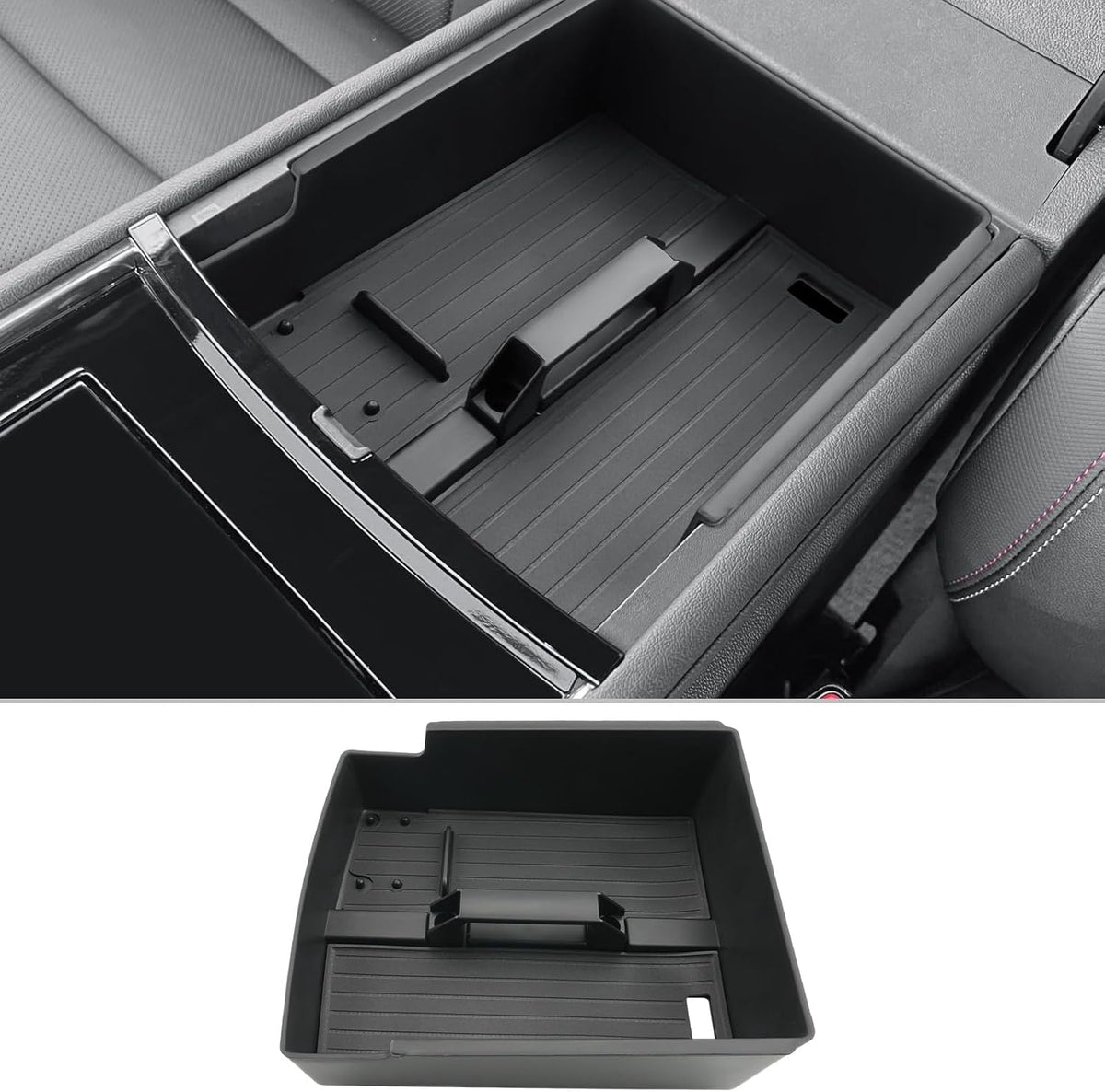 CDEFG for 2024 2025 2026 GMC Acadia Center Console Organizer for 2024-2026 GMC Acadia Accessories Middle Console Organizer with Handle Armrest Storage Box
