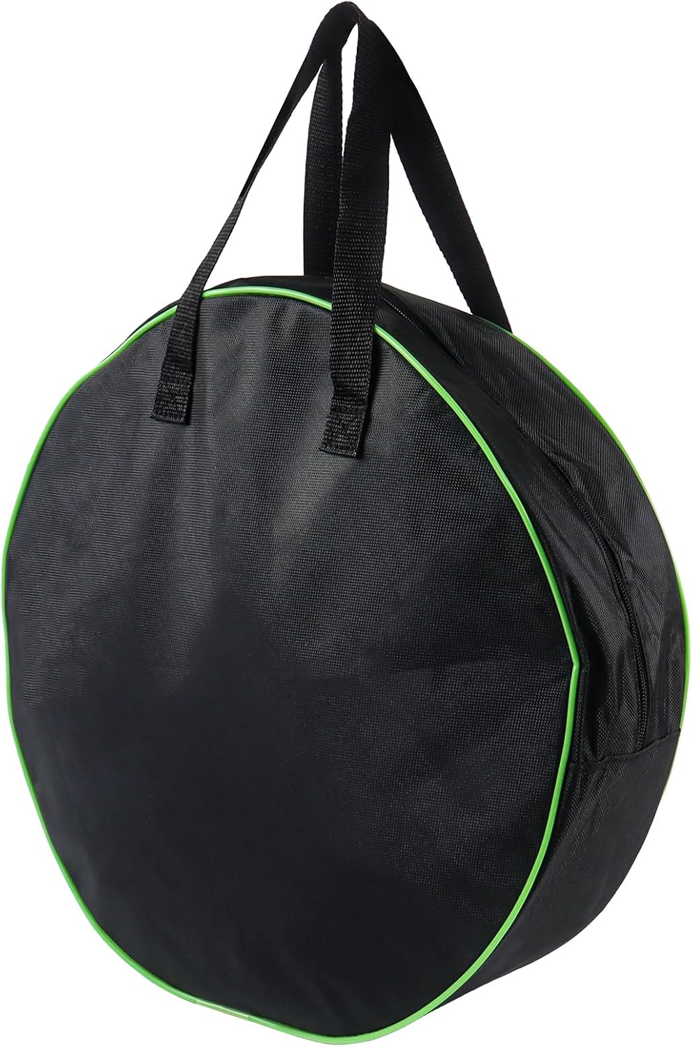 Klmnop 15.7 Inch Jumper Cable Bag - Round Waterproof Storage Bag, Organizer for EV & Garden Hoses (Black)