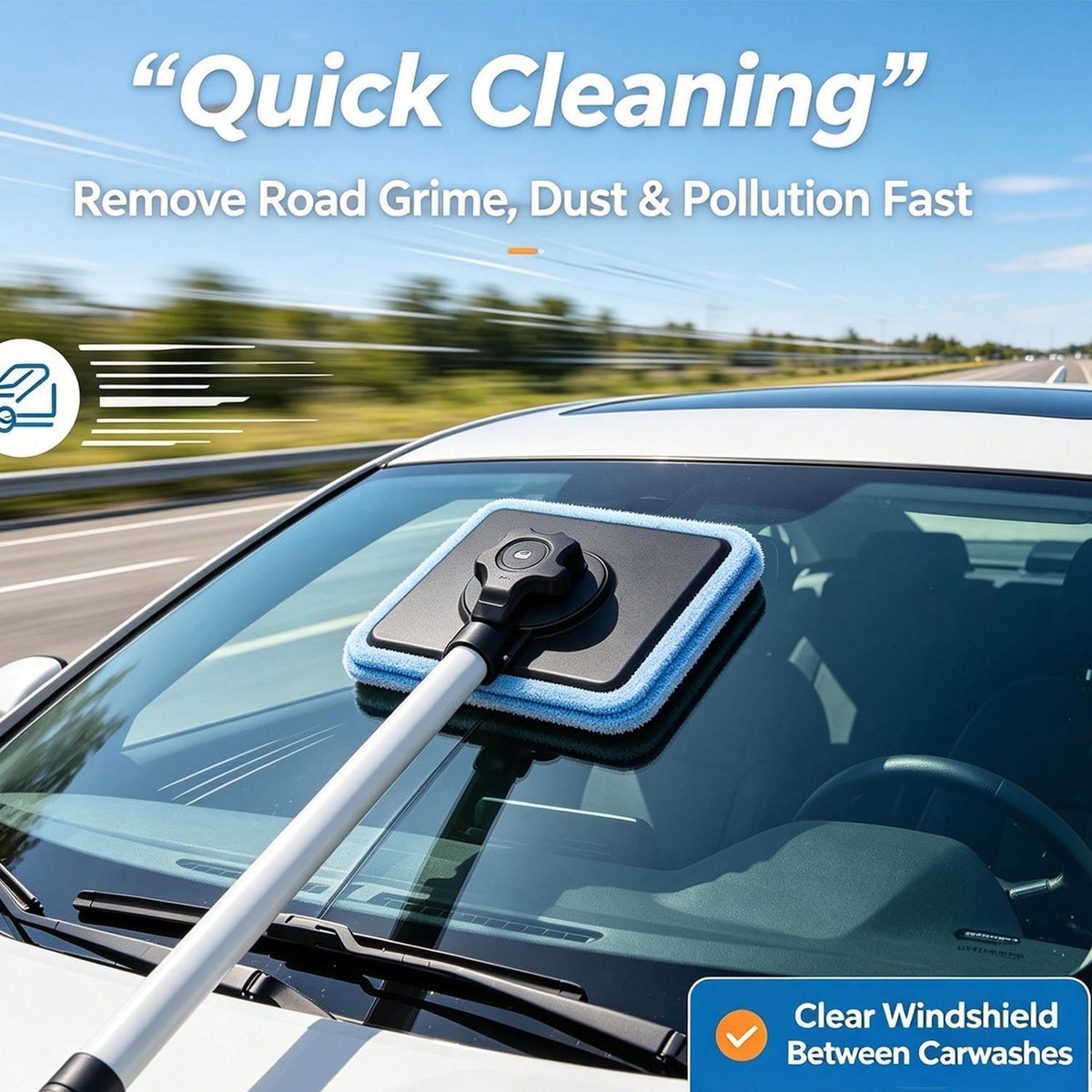 Dual Magnetic Car Windshield Cleaner, Magnetic Automotive (1PC)