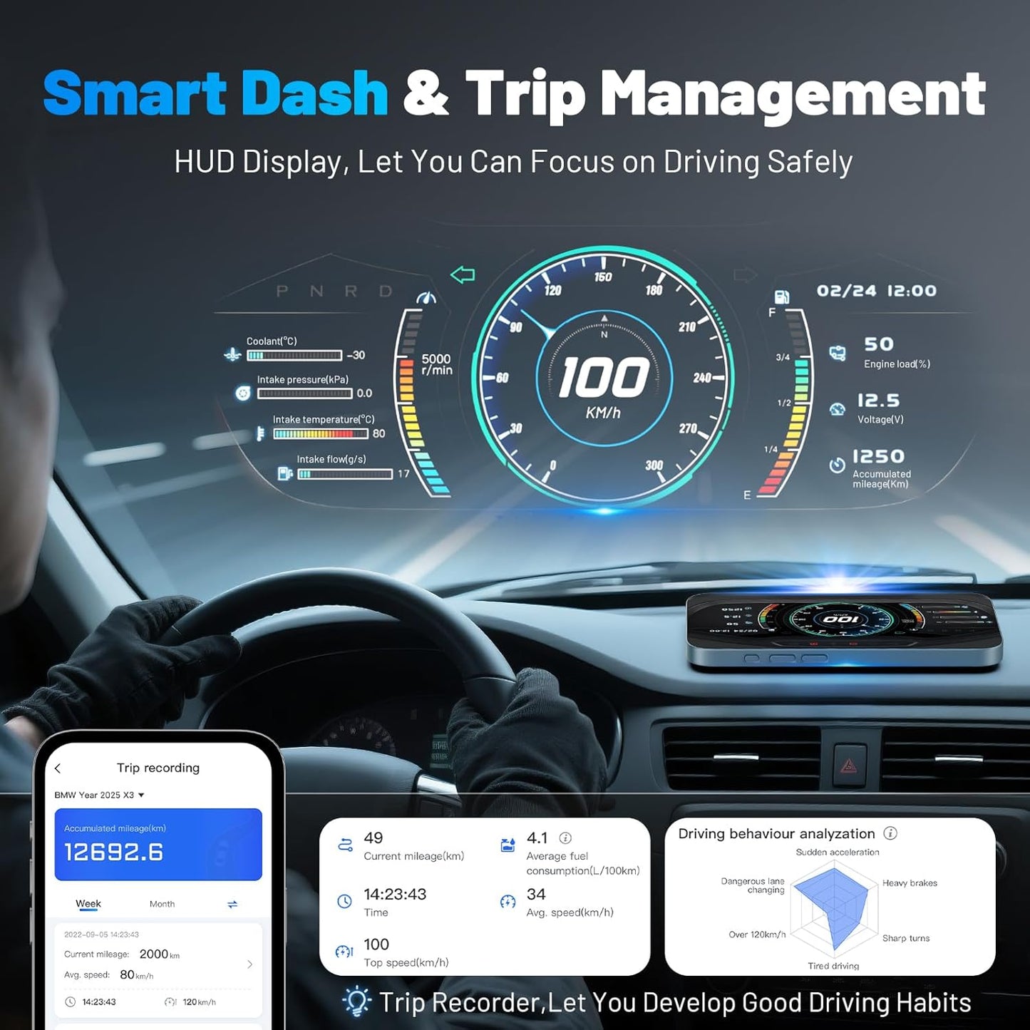 XTOOL AD20 Pro OBD2 Scanner - No Subscription, Full System Car Diagnostic Scan Tool with AI Analysis, Wireless OBD Car Code Reader, Oil Reset, Performance Test, Voltage Test