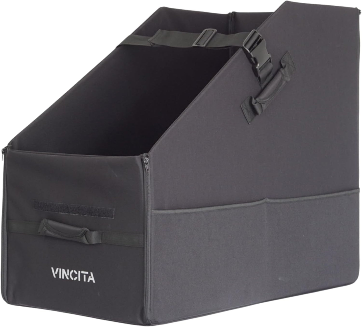 Vincita Keeper Box 2.0 for Folding Bicycle - Bike Storage Solution - Suitable For Bike - Keep The Bike Vertical In The Car Trunk To Save Space (Black with black zipper 2.0, For 20" Folding Bikes)