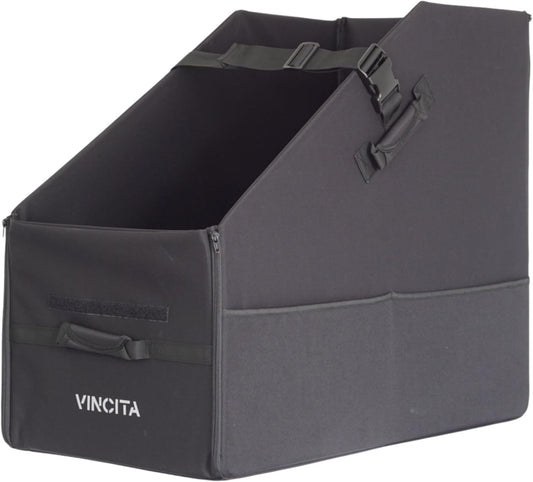 Vincita Keeper Box 2.0 for Folding Bicycle - Bike Storage Solution - Suitable For Bike - Keep The Bike Vertical In The Car Trunk To Save Space (Black with black zipper 2.0, For 20" Folding Bikes)