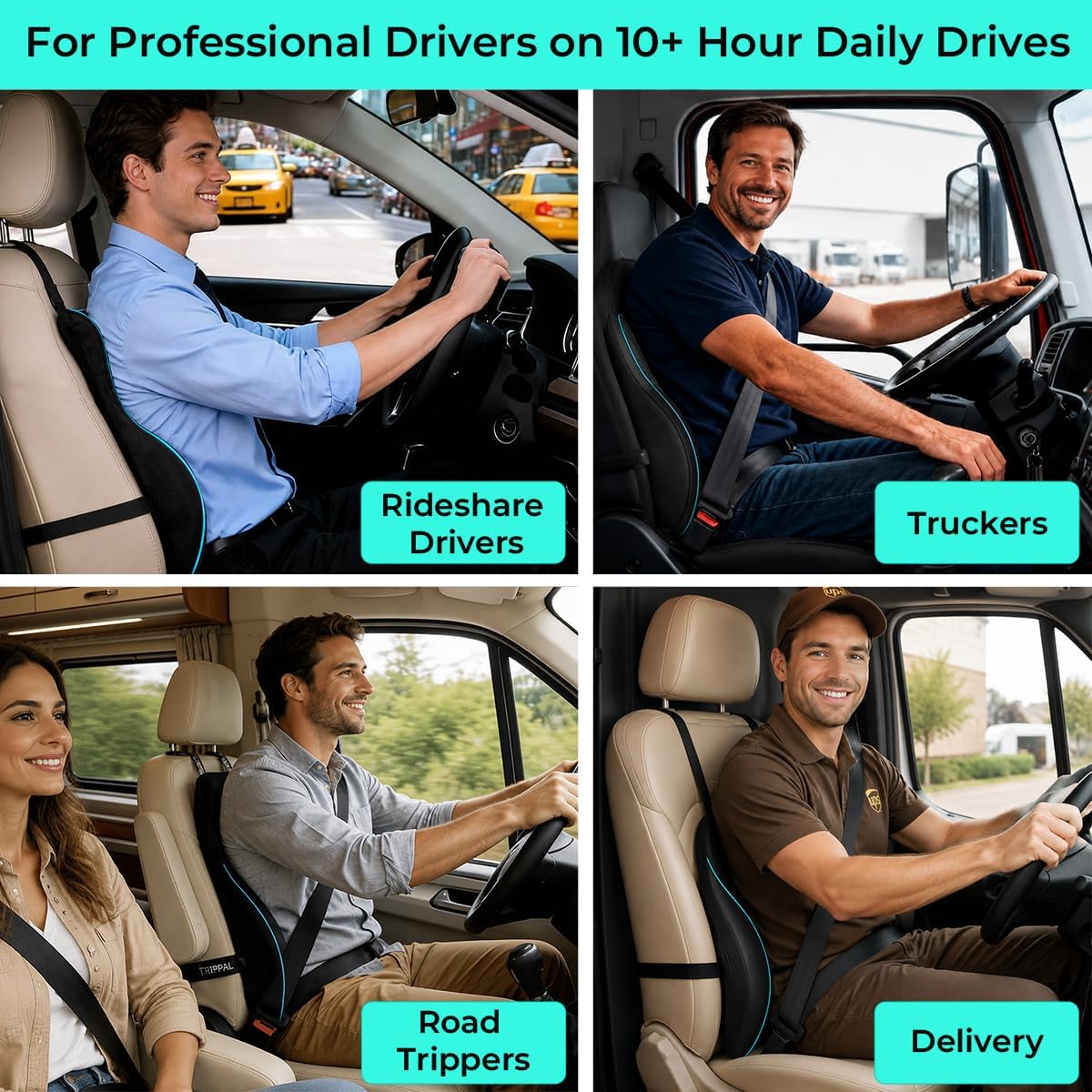 Lumbar Support Pillow for Car: Keeps Back Aligned on Long Drives