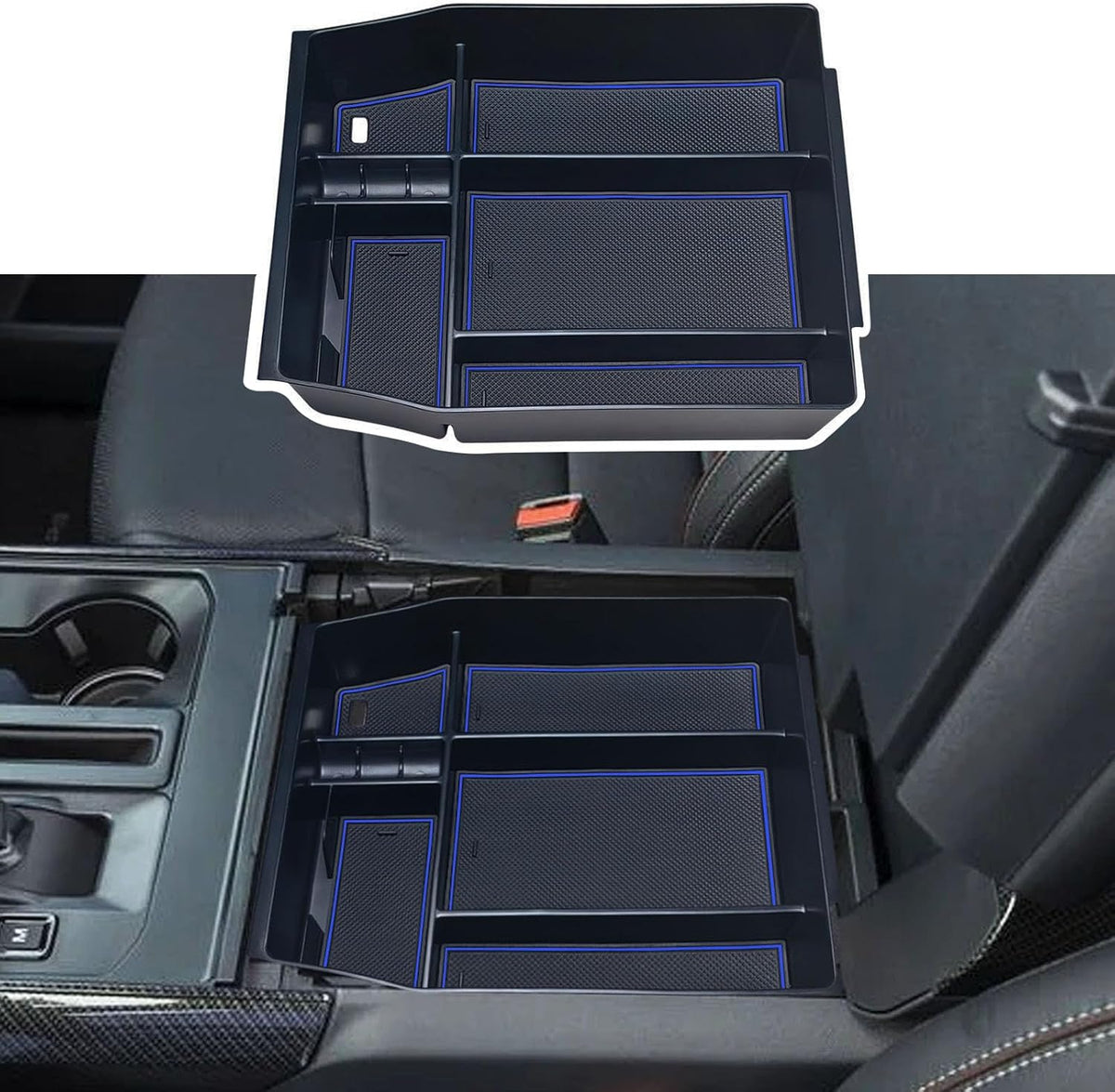 Zxiaochun Center Console Organizer for 2021-2024 Ford F150 Accessories