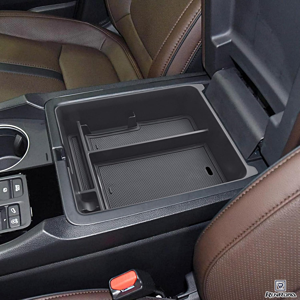 RUNROAD Dashboard Storage Organizer Tray Compatible with 2026 Honda Passport Accessories, Center Console Tray For Passport Behind Screen Armrest Organizer Dash Board