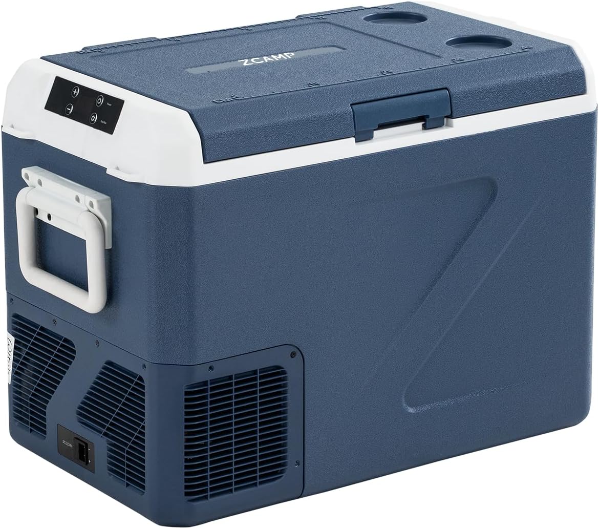 ICF41 12 Volt Car Refrigerator,42QT/40L Portable Freezer Electric Cooler -4℉~68℉,12/24V DC 100-240V AC Car Fridge for Camping, Road Trips, RV, Truck
