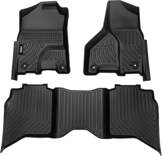 VIWIK Floor Mats Compatible for 2013-2018 Ram 1500/2500/ 3500 Crew Cab