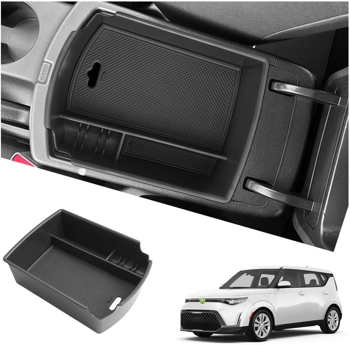 Ruiya 2016-2023 Tacoma Center Console Organizer for Toyota Tacoma Accessories ABS Material Armrest Console Glove Tray Compatible with 2016-2020 2021 2022 2023 Toyota Tacoma