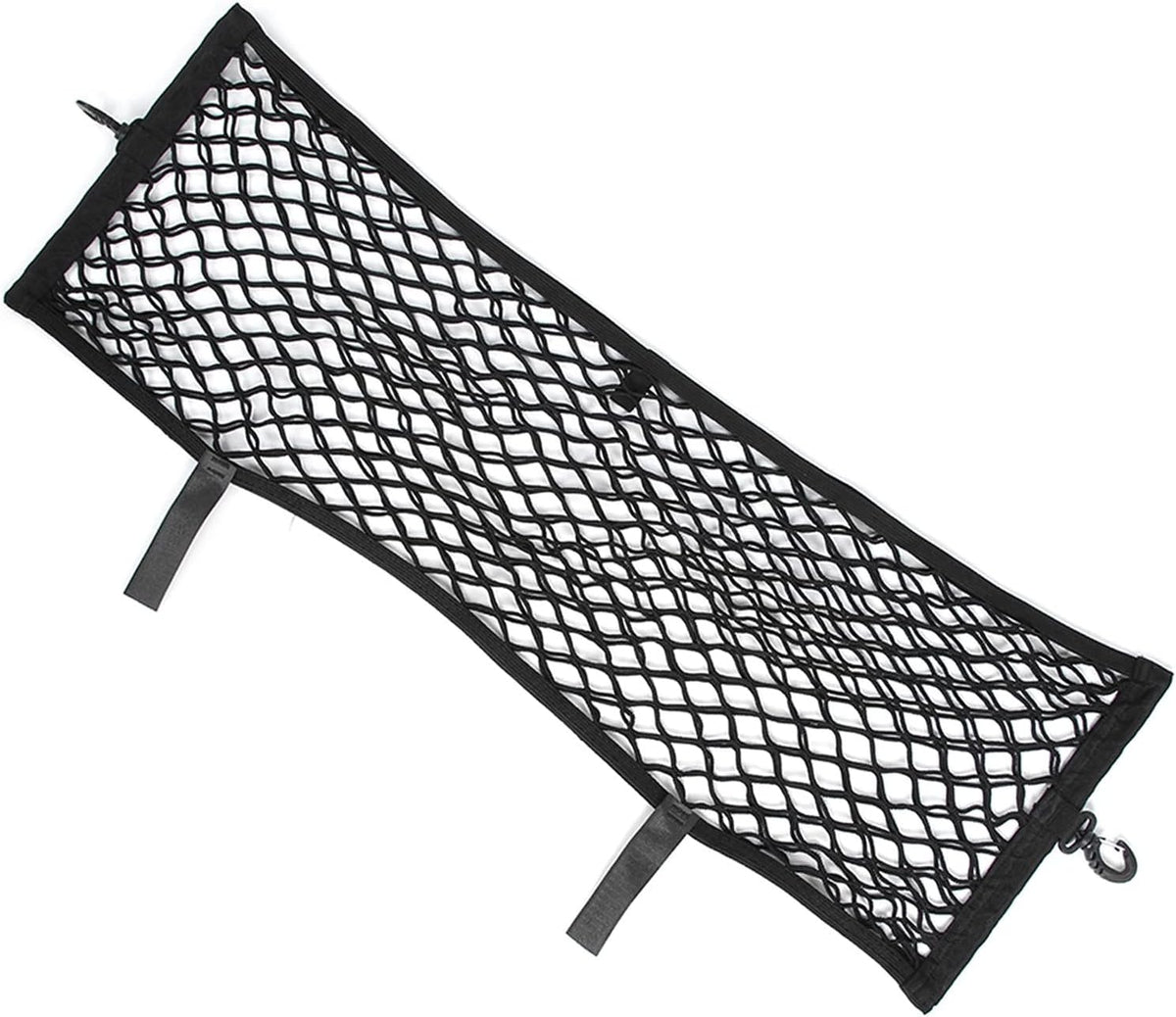 Car Trunk Cargo Net for Cadillac XT5, Double Layer Elastic Storage Mesh, Black, 90x30cm, High Strength PA66 Material