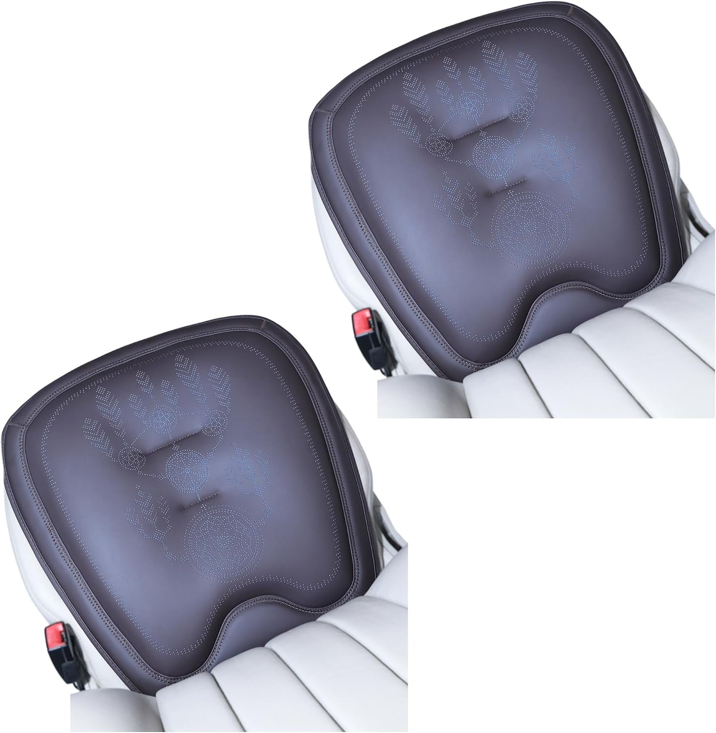 Comfort Dreamcatcher Car Seat Cushion Non-Slip - Relaxing, Optimal Support & Posture for Long Drive (Front Seats (Coffee Brown))
