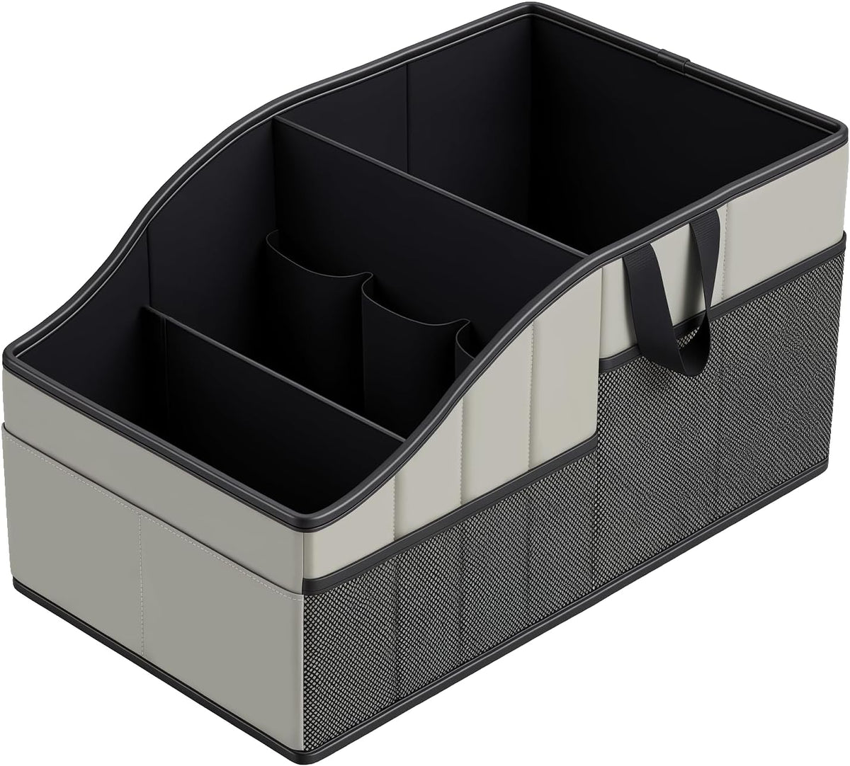 WHHMK Sturdy Leather Car Storage Support Up to 33 LB of Weight, Grey