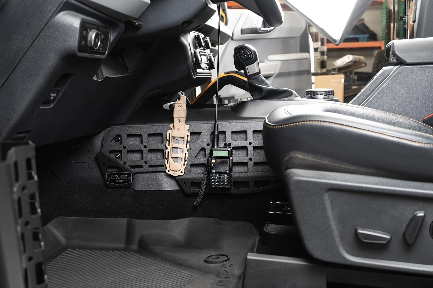 DV8 Center Console Molle Panels for 2021-2026 Ford Bronco Quick Gear Mount | Access & Accessories, Durable Steel Construction, Black Powder Coat Finish, Driver & Passenger Side Panels Included