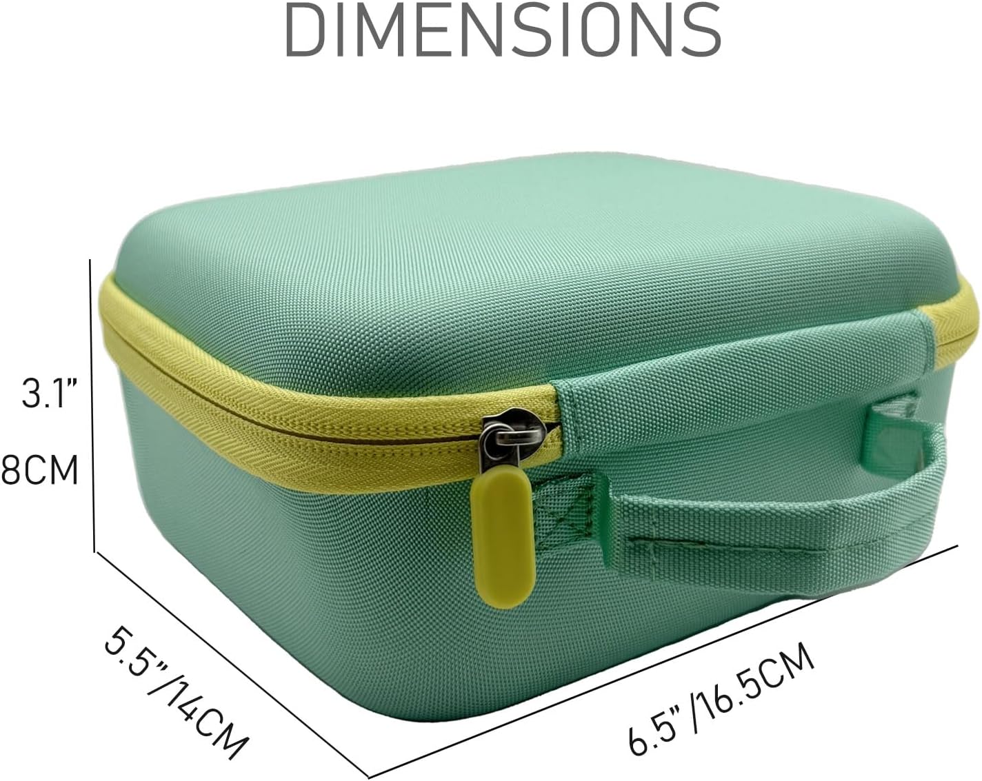 Thisness Travel Carry Case Compatible with Nex Playground Game System Custom Design Hard Shell Storage Case Nex Protective Accessories, Green and Yellow