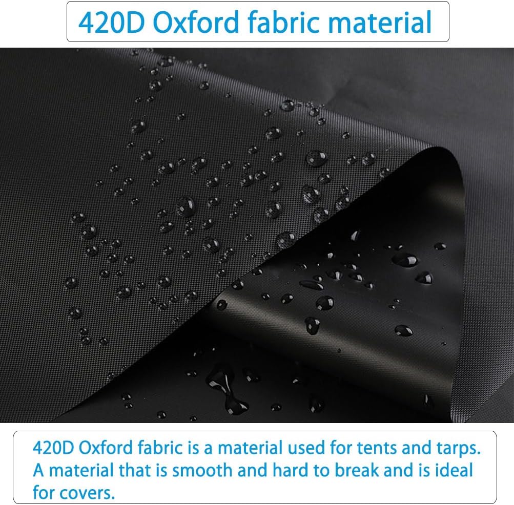 Half Car Cover All Weather Car Body Cover for All Season Sunshade Cover Snow Cover Waterproof 420D Oxford Fabric (Fit SUV)