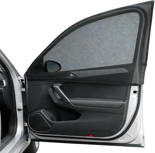 2pcs Car Front Window Screen Mesh, Suitable for Camping, Travel, UV-Protection, Breathable Mesh Car Window Sunshade for SUV Cars