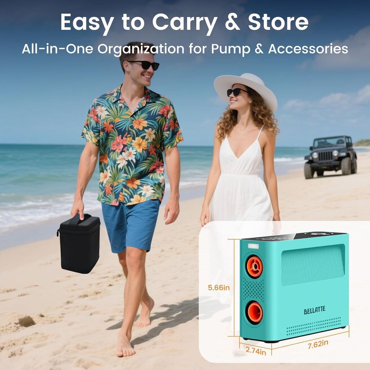 Paddle Board Electric Pump 150PSI, Rechargeable SUP Pump 15000mAh, Inflator & Deflator, Auto Off Portable Air Compressor for SUP, Car Tires, Bike, Ball, Kayak, Tent, Float